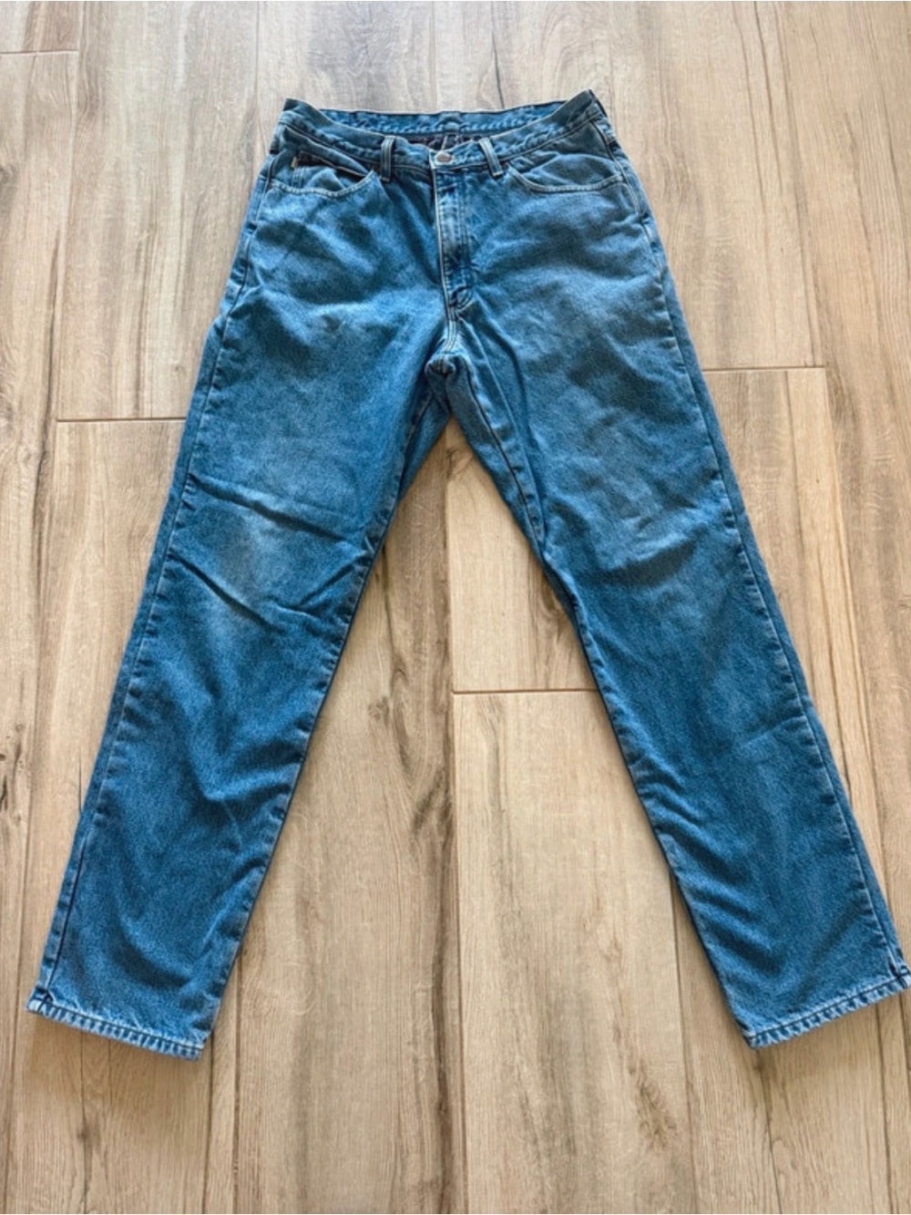 L.L. Bean Classic Straight Jeans in Medium Blue